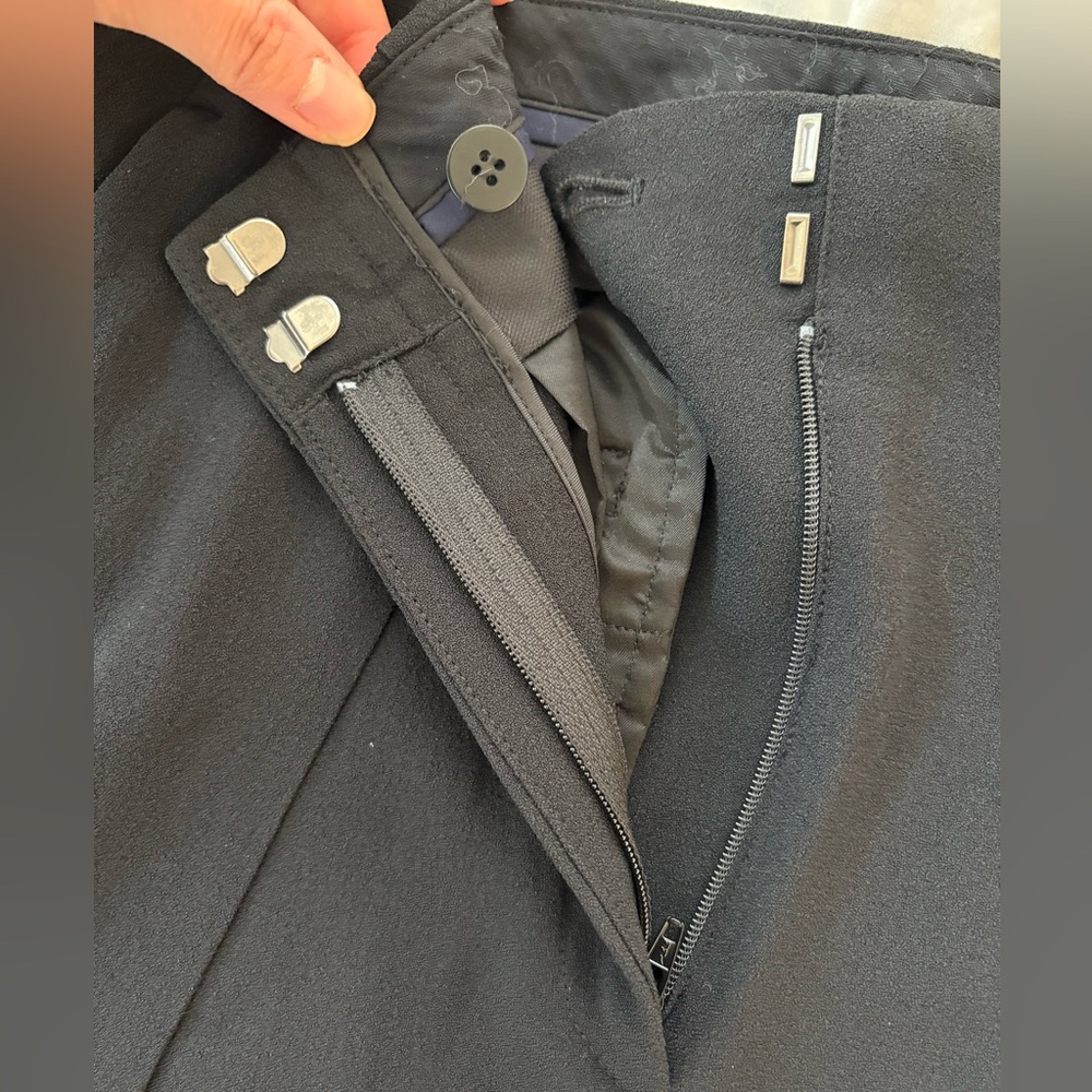 Theory Carrot Pleat pant in Rosina Crepe black 0 (but fits like 2) - Picture 8 of 16